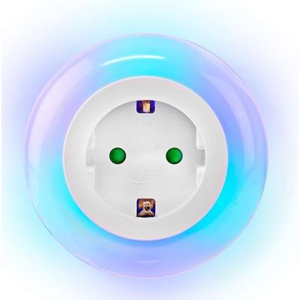 Iluminação noturna LED com sensor LED/0,6W/230V