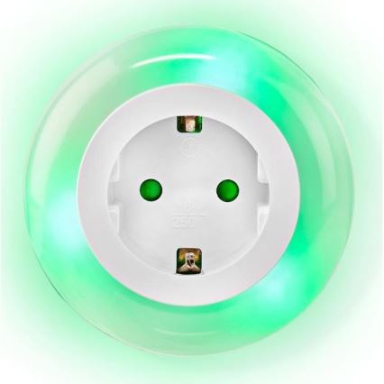 Iluminação noturna LED com sensor LED/0,6W/230V