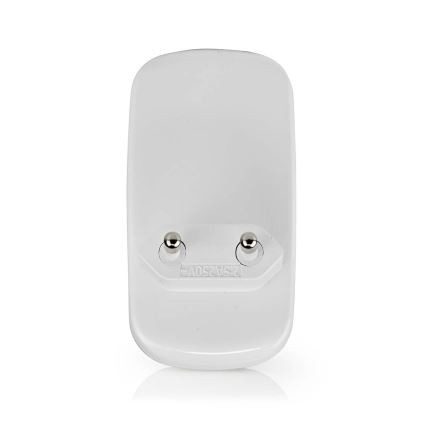 Luz de orientação LED com sensor de movimento e anoitecer LED/0,55W/230V branco
