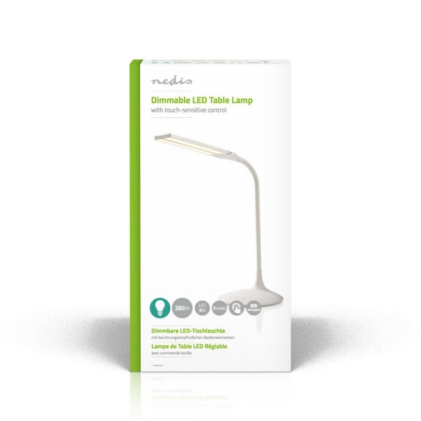 Candeeiro de mesa LED com regulação LED/6W/5V 2200 mAh branco