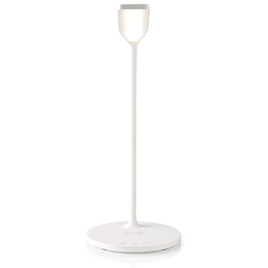 LED Regulação táctil flexible candeeiro de mesa com 15W carregamento sem fios Qi LED/5,5W/230V 2700-6500K branco