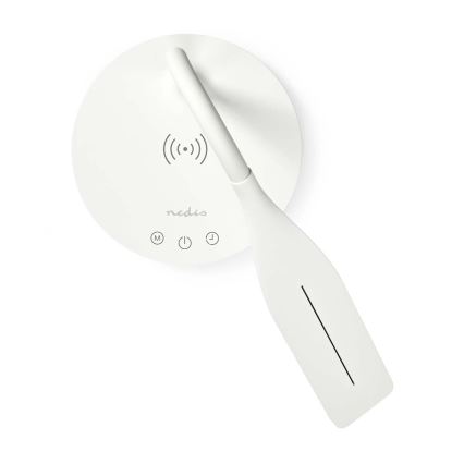 LED Regulação táctil flexible candeeiro de mesa com 15W carregamento sem fios Qi LED/5,5W/230V 2700-6500K branco