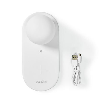 Candeeiro LED com regulação e carregador sem fios LED/10W/5-9V