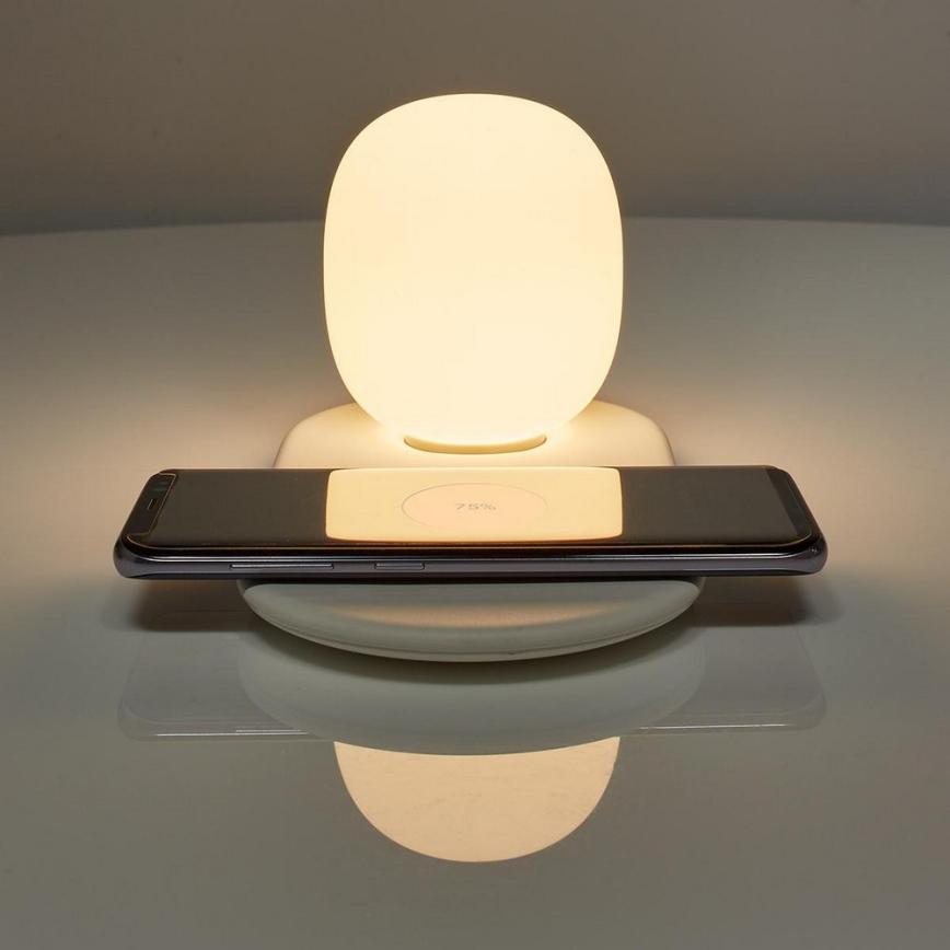 Candeeiro LED com regulação e carregador sem fios LED/10W/5-9V