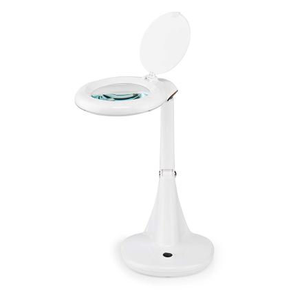 Candeeiro de mesa LED com lupa LED/6,5W/230V 6500K