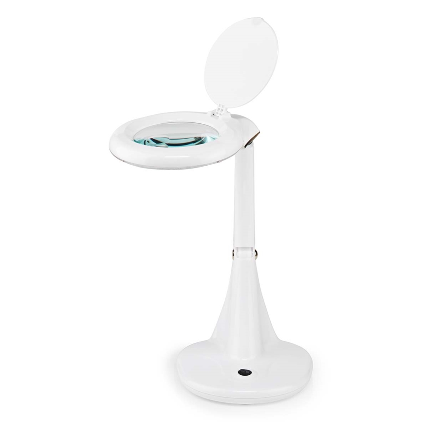 Candeeiro de mesa LED com lupa LED/6,5W/230V 6500K