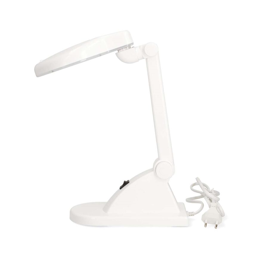 Candeeiro de Secretária LED com Lupa LED/6W/230V Branco
