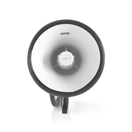 Megafone com microfone externo USB 25W/8xC branco/preto