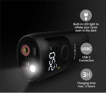 Compressor de bolso digital 4000 mAh 5V