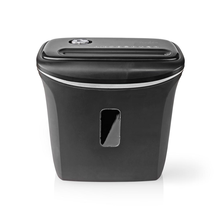 Trituradora de papel A4 volume 12 l 230V preto