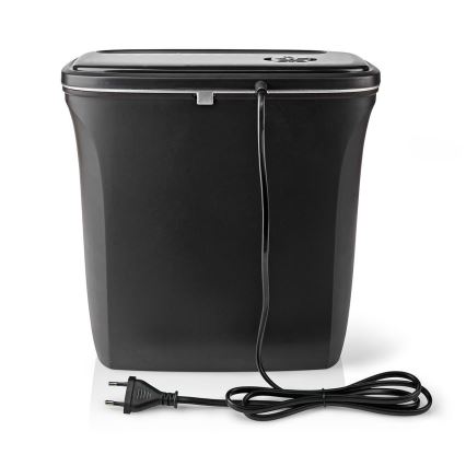 Trituradora de papel A4 volume 12 l 230V preto