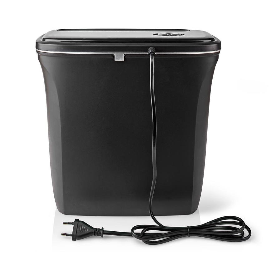 Trituradora de papel A4 volume 12 l 230V preto