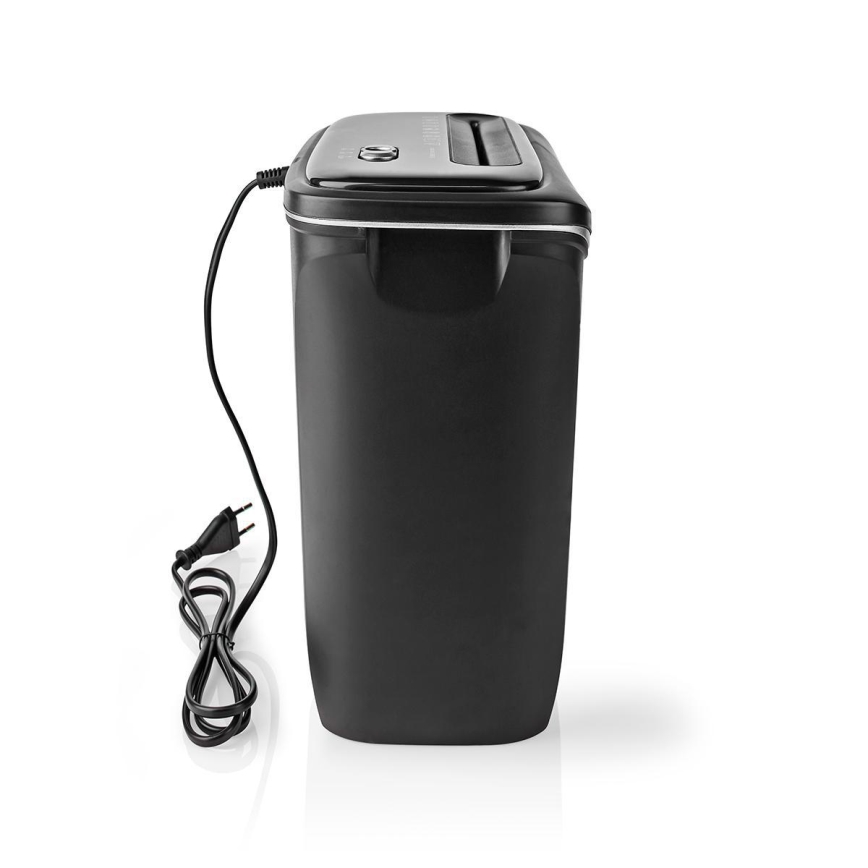 Trituradora de papel A4 volume 12 l 230V preto