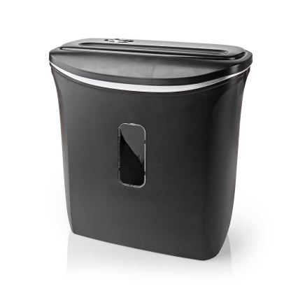 Trituradora de papel A4 volume 12 l 230V preto