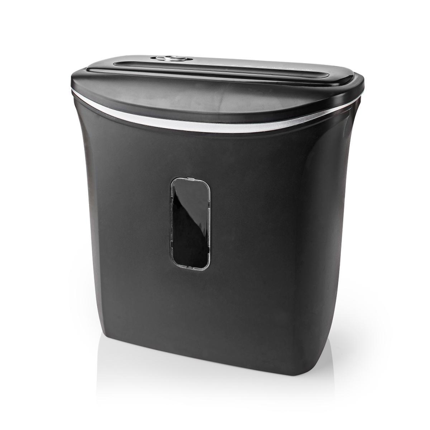 Trituradora de papel A4 volume 12 l 230V preto