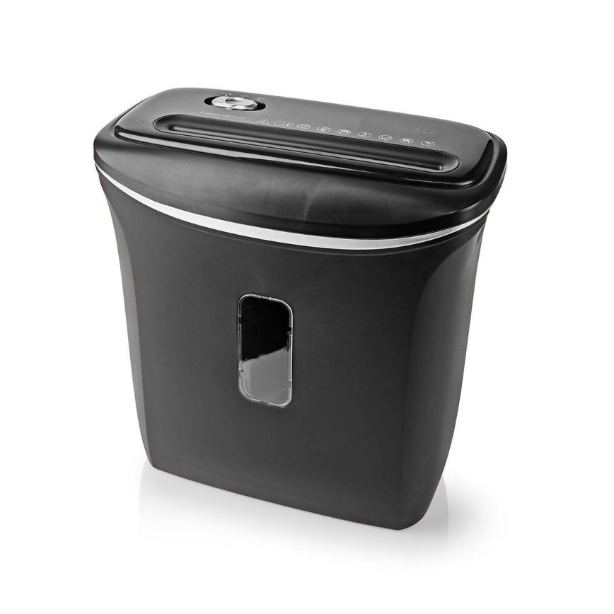 Trituradora de papel A4 volume 12 l 230V preto