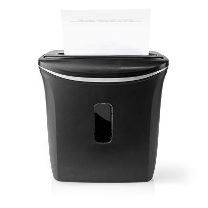 Trituradora de papel A4 volume 12 l 230V preto