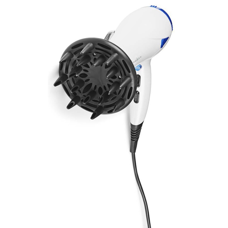 Secador de cabelo 2em1 2000W/230V branco/azul