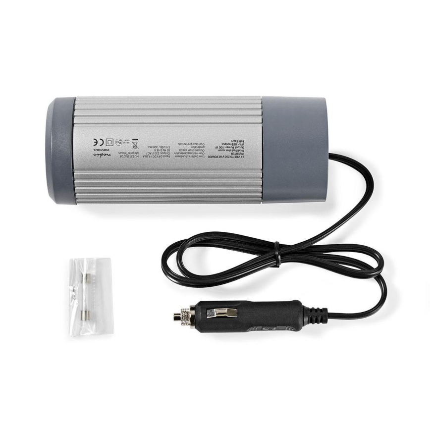 Conversor de voltagem 100W/24/230V + USB