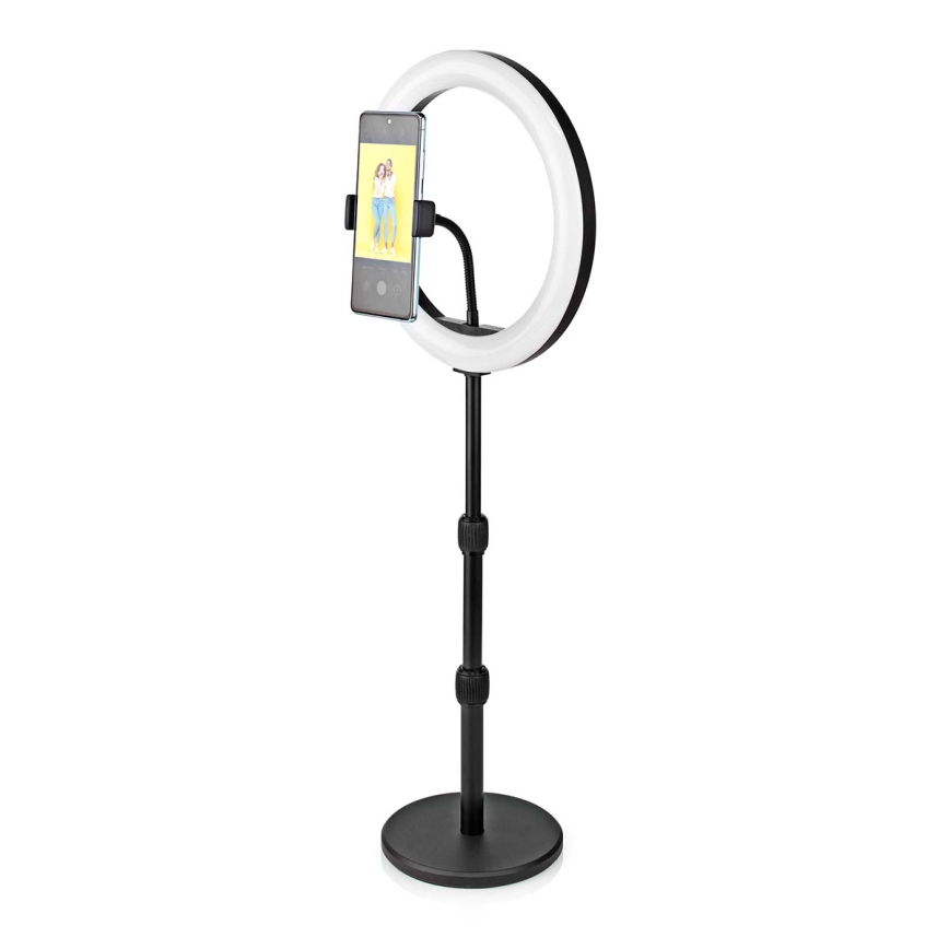 Candeeiro LED regulável com suporte para vlogging LED/6W/USB 2700-6700K