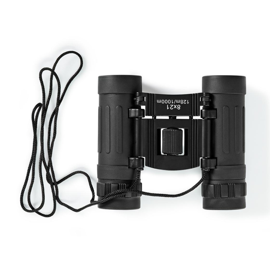 Nedis SCBI1000BK - Telescópio binocular 8x21