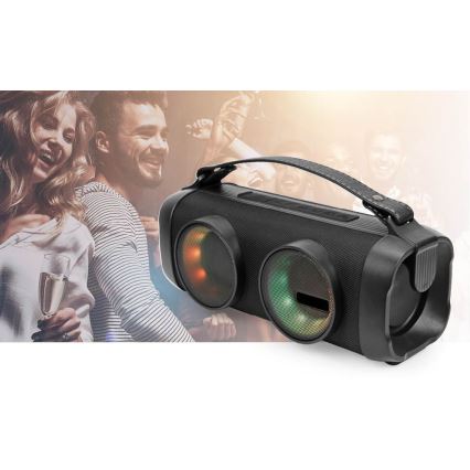 Altifalantes recarregáveis LED RGB 24W/1500 mAh IPX4