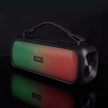 Coluna recarregável  LED RGB 45W/3000 mAh IPX5