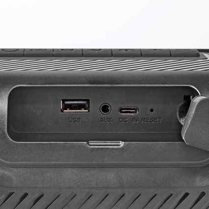 Coluna recarregável  LED RGB 45W/3000 mAh IPX5