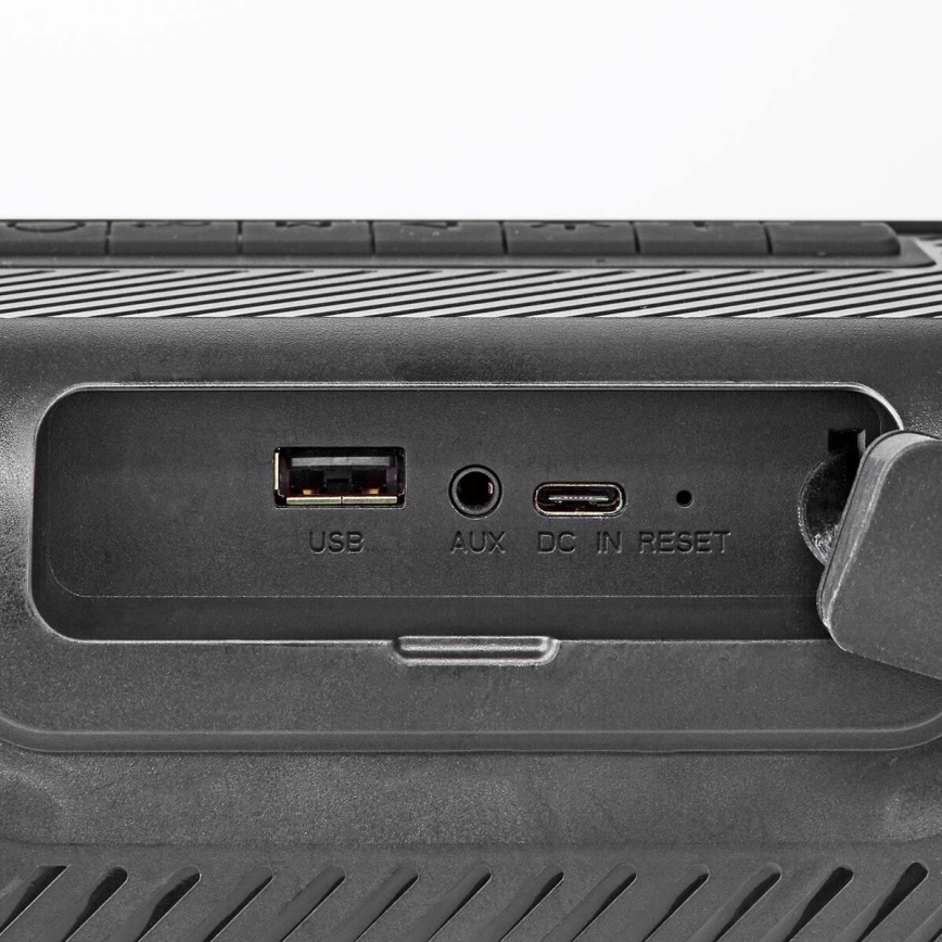Coluna recarregável  LED RGB 45W/3000 mAh IPX5