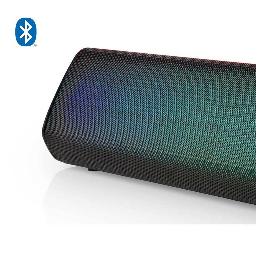 Coluna portátil LED RGB 18W/1200 mAh