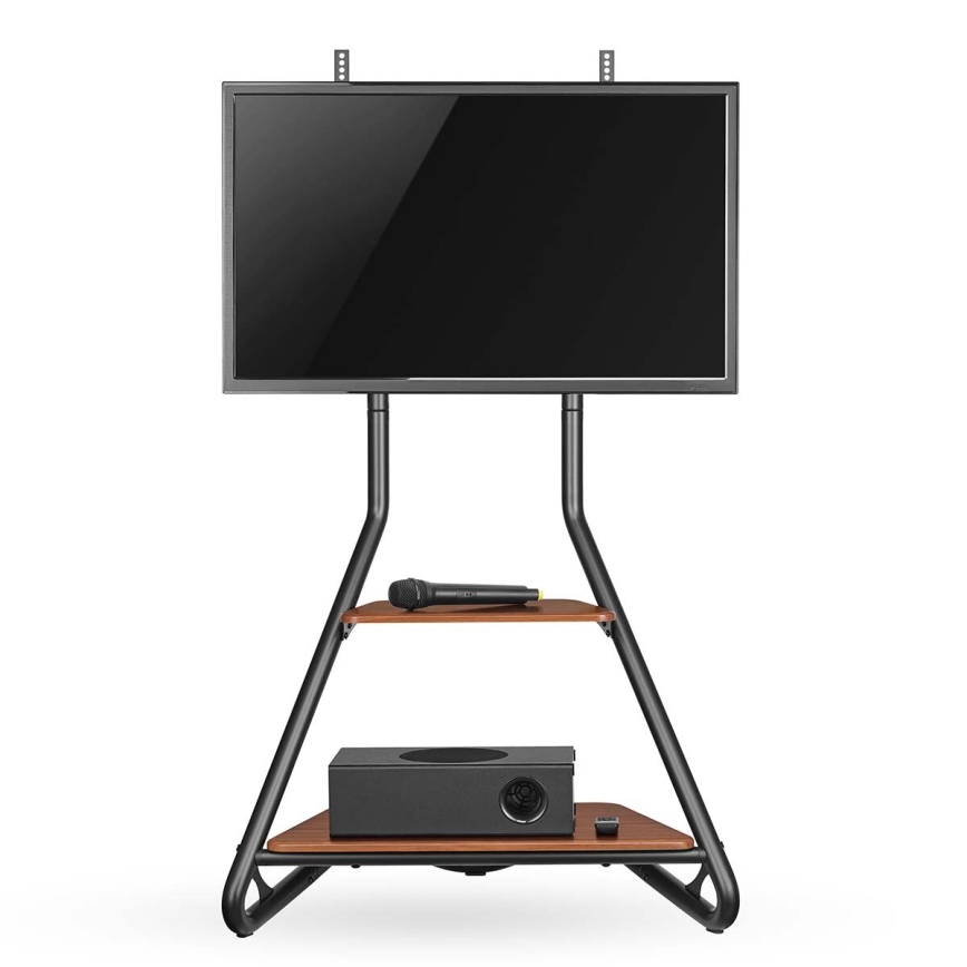 Suporte de chão para TV 37-75" preto/castanho