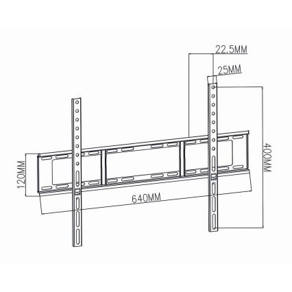 Suporte de parede para TV 37-70” max. 35 kg