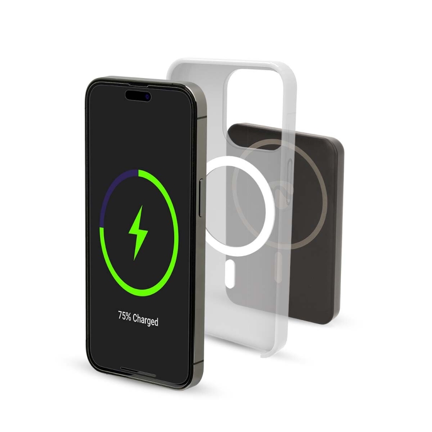 Power Bank 2em1 MagSafe 5000 mAh preto