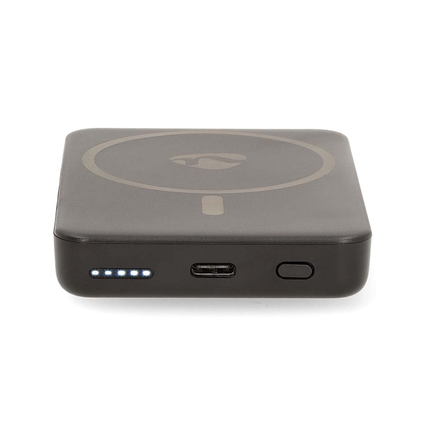 Power Bank 2em1 MagSafe 5000 mAh preto