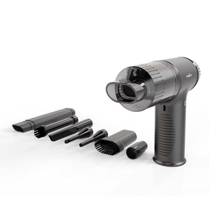 Aspirador de mão recarregável 2em1 90W/6000 mAh cinzento/preto