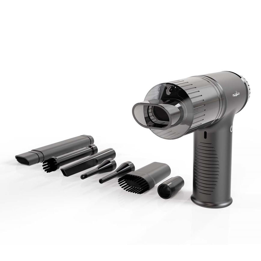 Aspirador de mão recarregável 2em1 90W/6000 mAh cinzento/preto