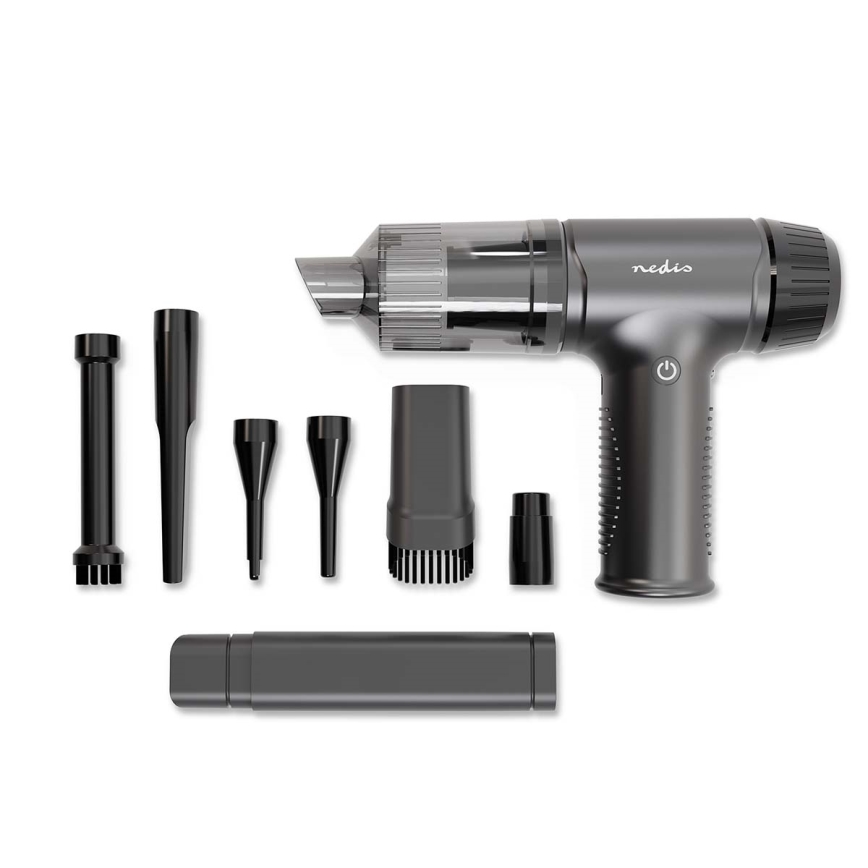 Aspirador de mão recarregável 2em1 90W/6000 mAh cinzento/preto