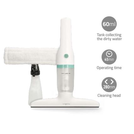 Aspirador de janela recarregável 12W/2200 mAh IPX4