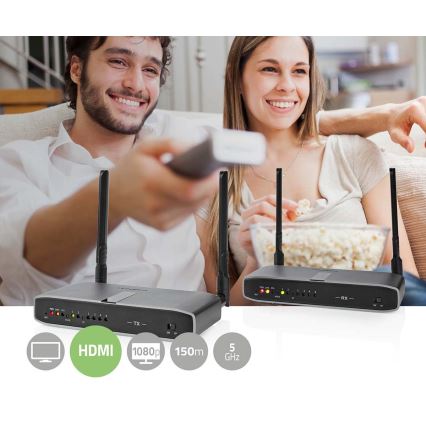 Conjunto para transmissão de sinal sem fios HDMI™