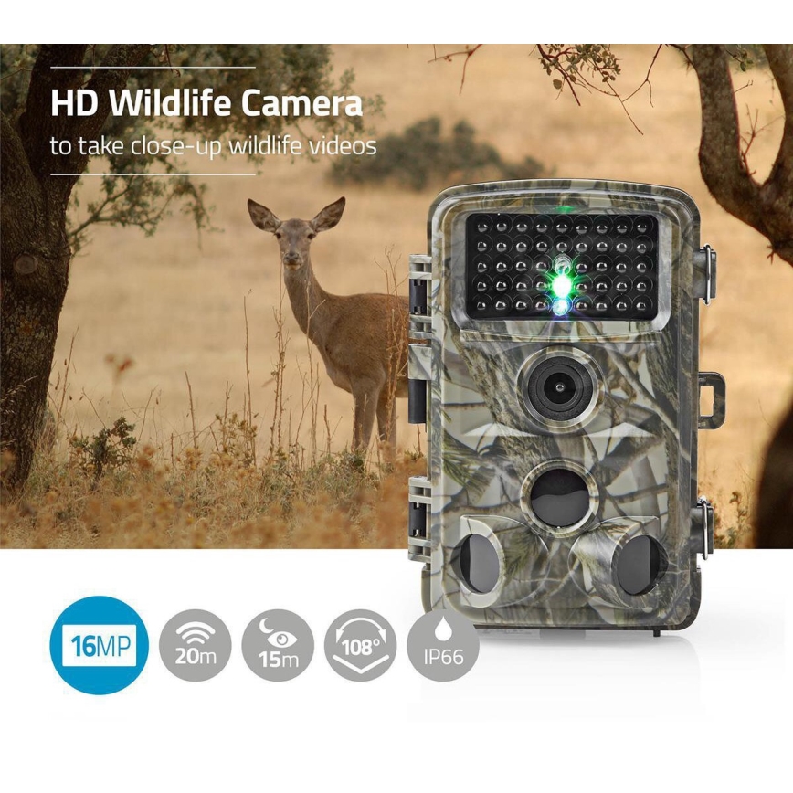 Câmara de captura com sensor 24MP Full HD 8xAA IP66