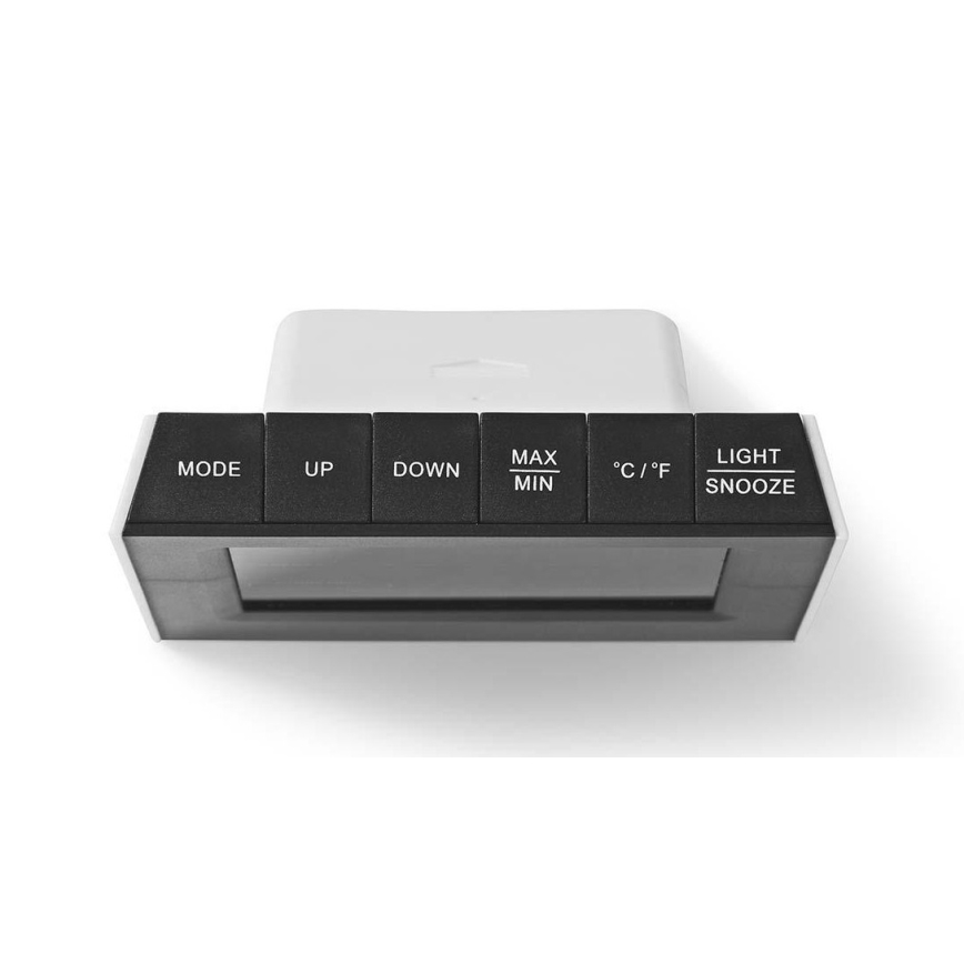Estação meteorológica com ecrã LCD colorido 230V preto