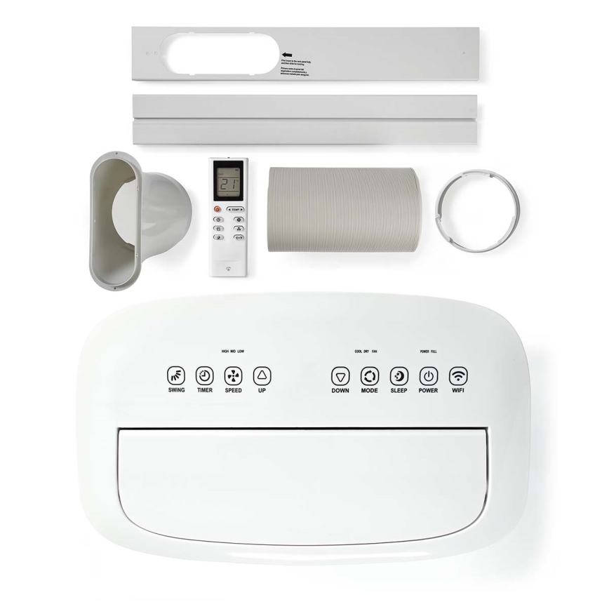 Ar condicionado inteligente e portátil 3 em 1, incluindo acessórios 1800W/230V 16000 BTU Wi-Fi + comando