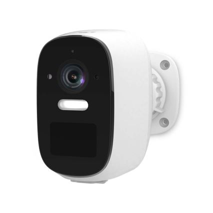 Câmara recarregável inteligente para exterior com sensor SmartLife 4MP Quad HD 1440p 5V/5200mAh Wi-Fi Tuya IP66