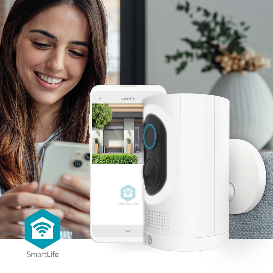 Câmara inteligente 3MP Full HD 1296p 6700 mAh Wi-Fi Tuya IP65