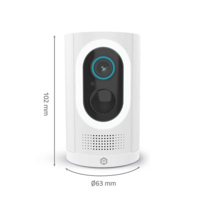Câmara inteligente 3MP Full HD 1296p 6700 mAh Wi-Fi Tuya IP65