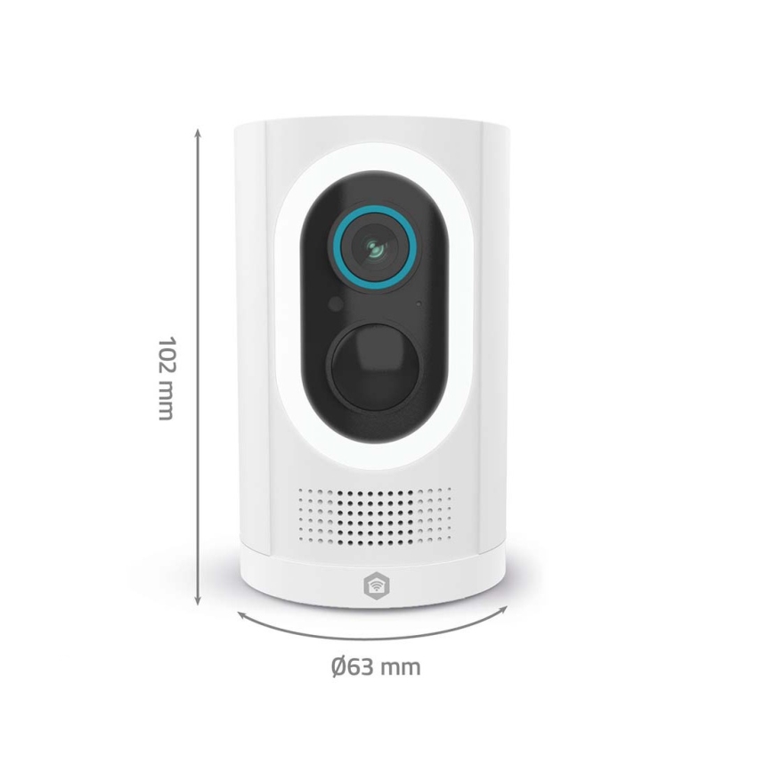Câmara inteligente 3MP Full HD 1296p 6700 mAh Wi-Fi Tuya IP65
