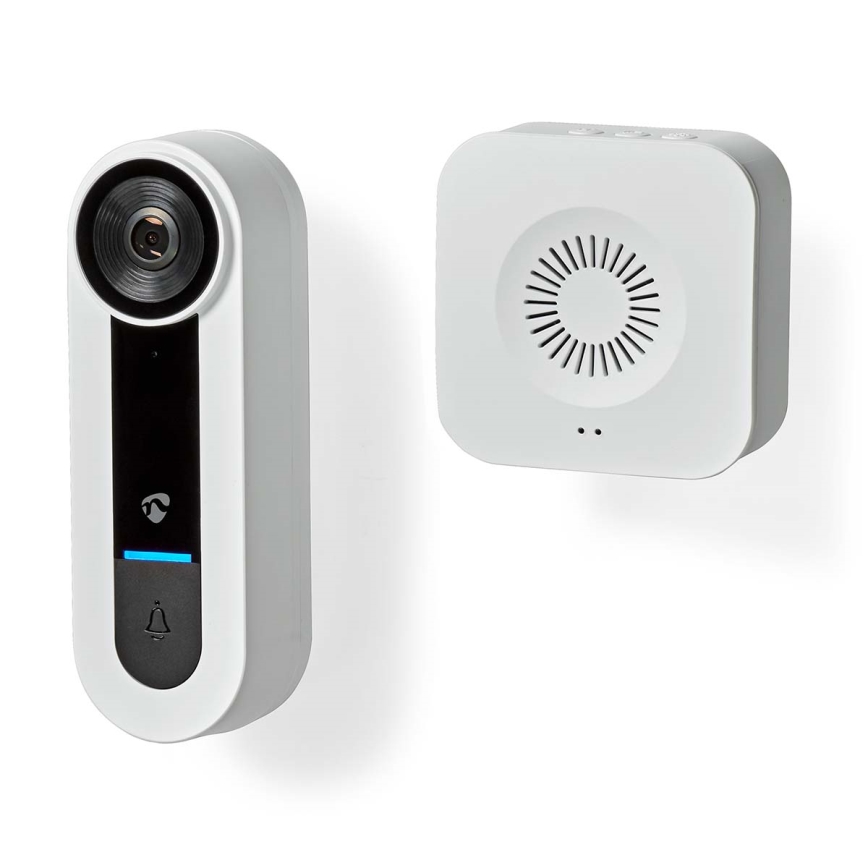 Vídeoporteiro sem fios com sensor Full HD 1536p Wi-Fi IP65