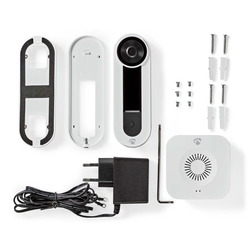 Vídeoporteiro sem fios com sensor Full HD 1536p Wi-Fi IP65