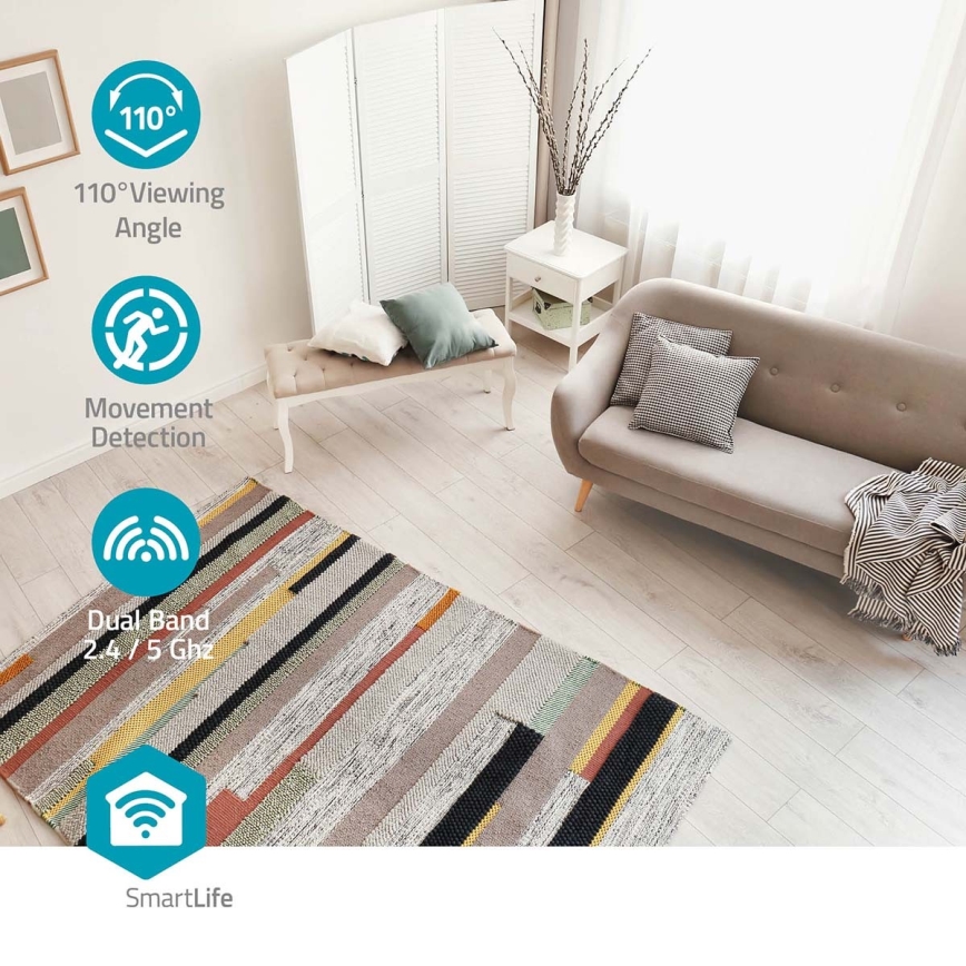 Câmara inteligente Smartlife 5V 3MP Full HD 1296p Wi-Fi