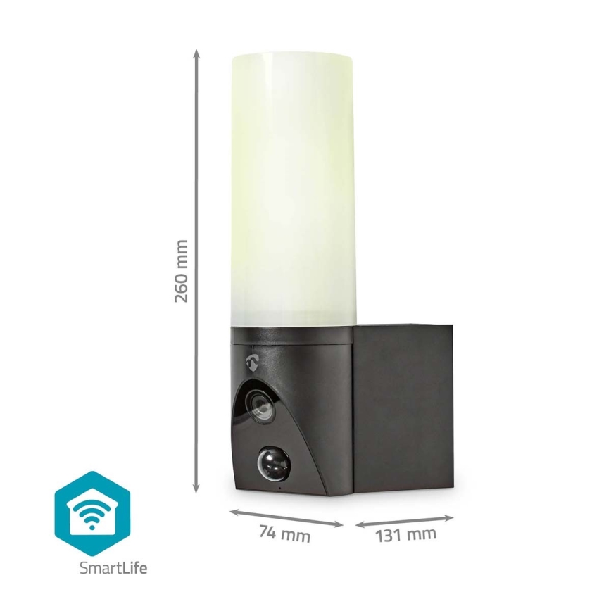 Câmara exterior inteligente SmartLife Full HD 1080p com iluminação LED Wi-Fi Tuya IP65
